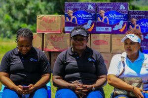 HAAI donations..... 60boxes of menstrual pads to the youth